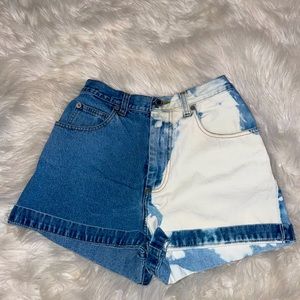banana republic bleached jean shorts